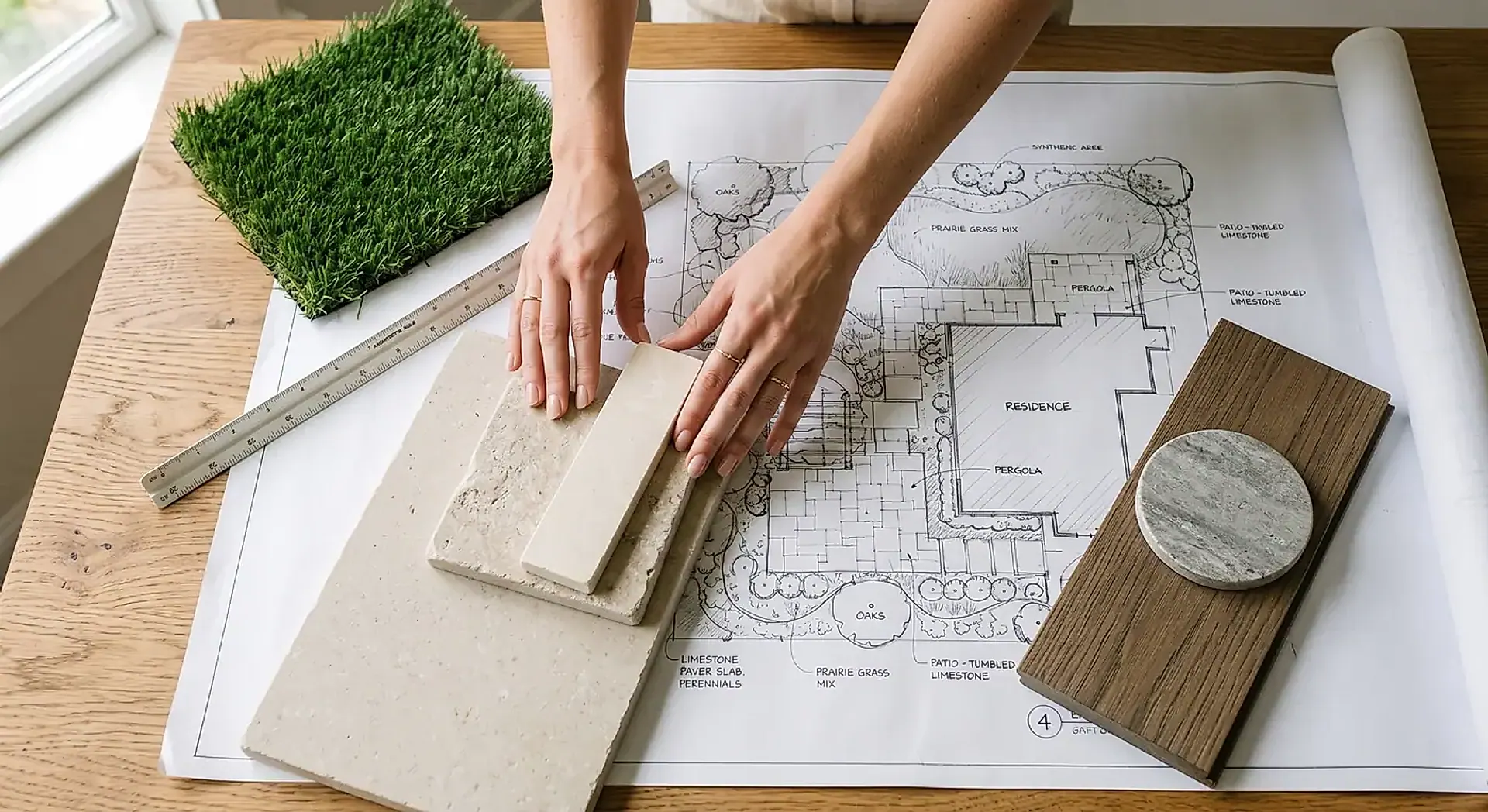 Custom backyard design process with 3D renderings